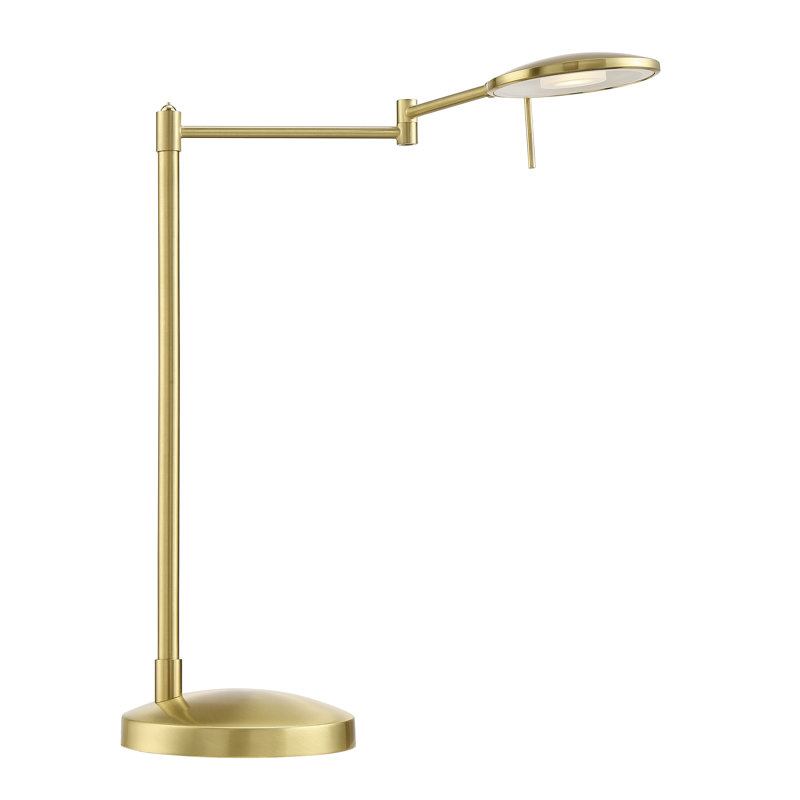 Millsap Adjustable Metal Desk Lamp, Stain Brass