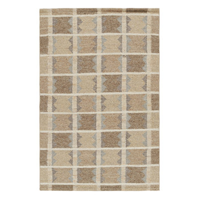 Scandinavian Wool Geometric Area Rug