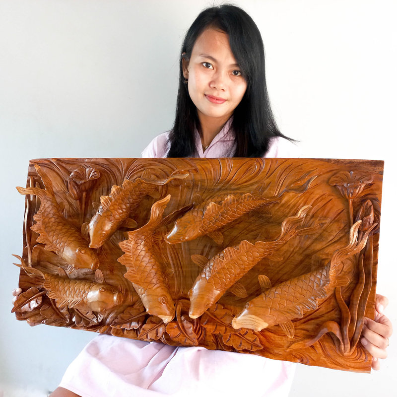 Handmade Wall Decor on Solid Wood