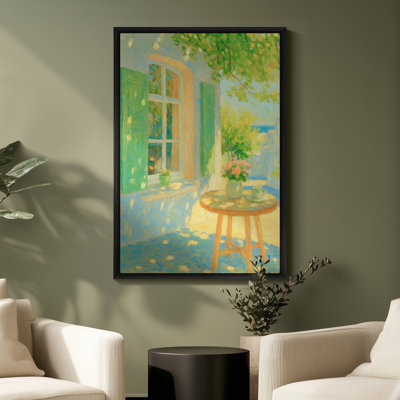 Art mural encadré, impressions murales abstraites rétro pour chambre à coucher - 24 po x 36 po