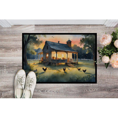 Chicken Coop at Dawn Doormat