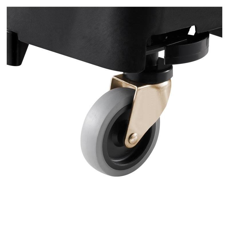Heavy Duty Slim Trash Can Dolly with Wheels - Universal Fit for 16-23 Gallon Bins, High-Capacity Garbage Bin Roller Base