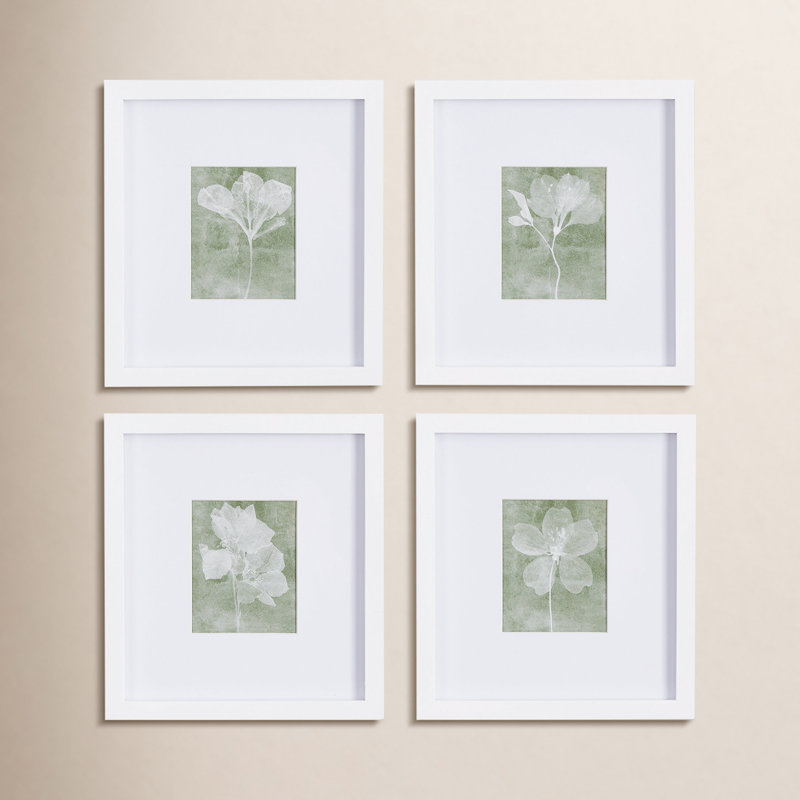 Pinar Translucent Petite - ensemble de 4 reproductions encadrées sur papier