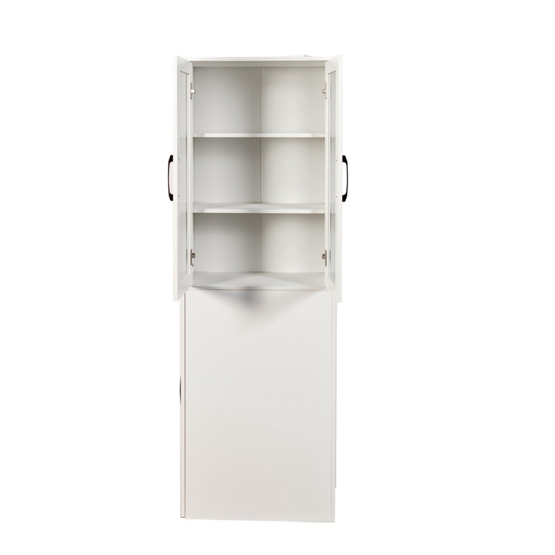 Armoire de rangement pour présentoir, Blanc