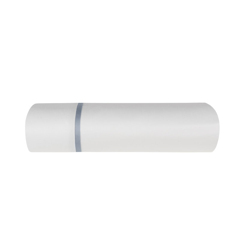 Estate 100% Cotton Sateen pillowcases (pack 2 un), King, white-ocean blue