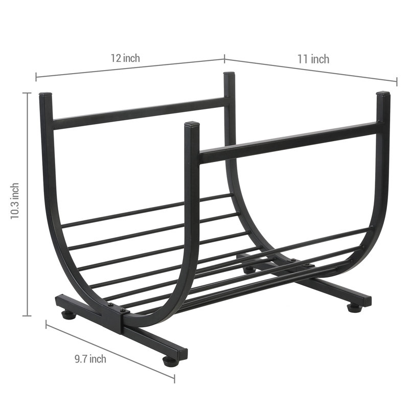 Ridlon 27.9 cm W Metal Log Rack