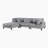 4-Piece Modular Sectional Sofa Set-1218644331