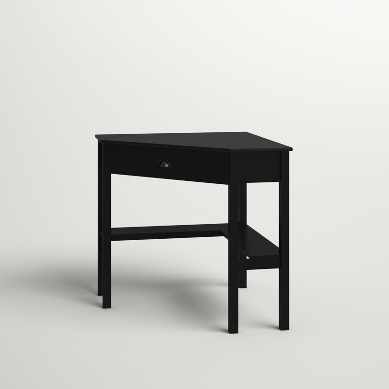 Asghar Corner Computer Desk, Black