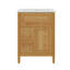 Meuble-lavabo de 24 po avec lavabo, tiroir basculant, supports de rangement et tablette réglable-1707296558