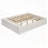 Queen Size Platform Bed Frame With 4 Storage Drawers; Slat Kit And Footboard Storage Cubby, No Headboard, Modern Space-Saving Design-1401992436