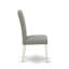 L'ensemble 5 pièces de table et chaises de cuisine comprend une table de salle à manger ronde avec Dropleaf et 4 chaises rembourrées en tissu de lin Shitake foncé, 42 x 42 pouces, blanc lin-1238114374-1238114378-1278237286