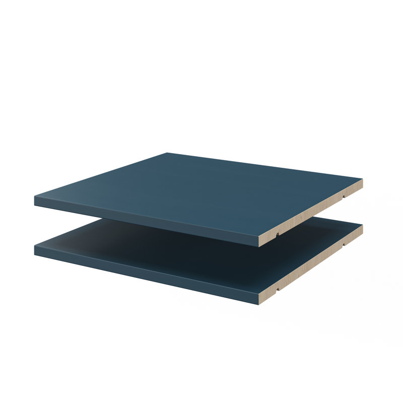 Ensemble de 2 tablettes 100% bois massif pour garde-manger, bahuts, bibliothèques, armoires de salle de bain 16,5 po
