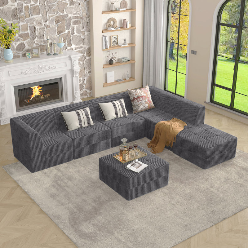 Sofa Ottoman, Gray