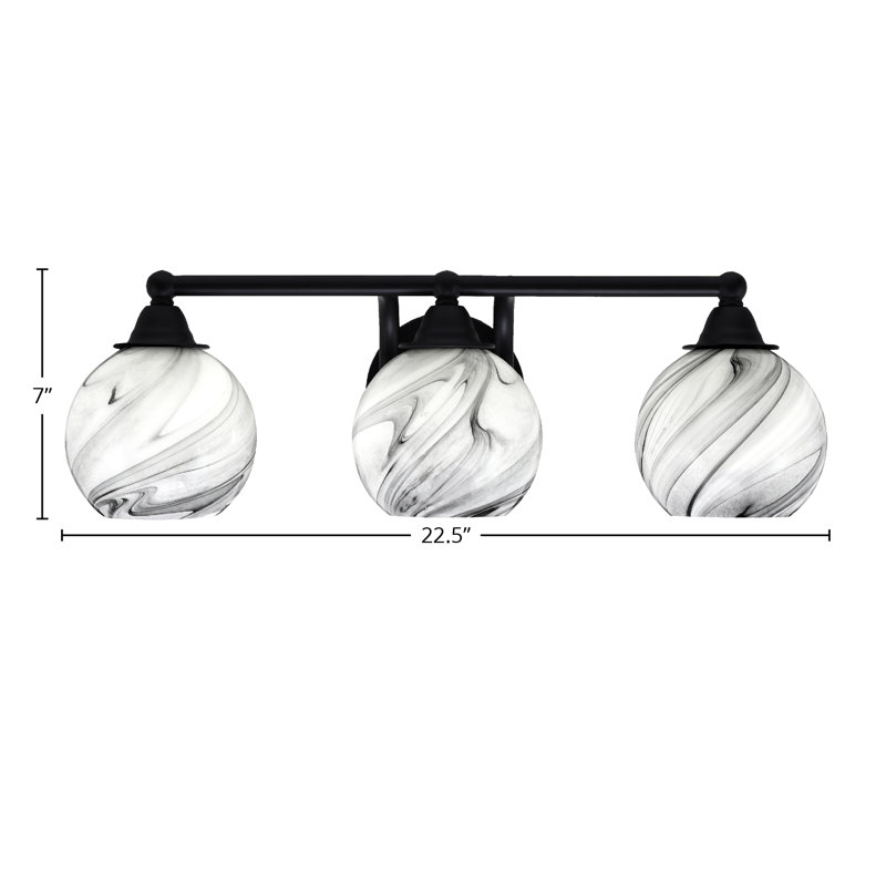 Paramount 3 Light Bath Bar, White/Gray