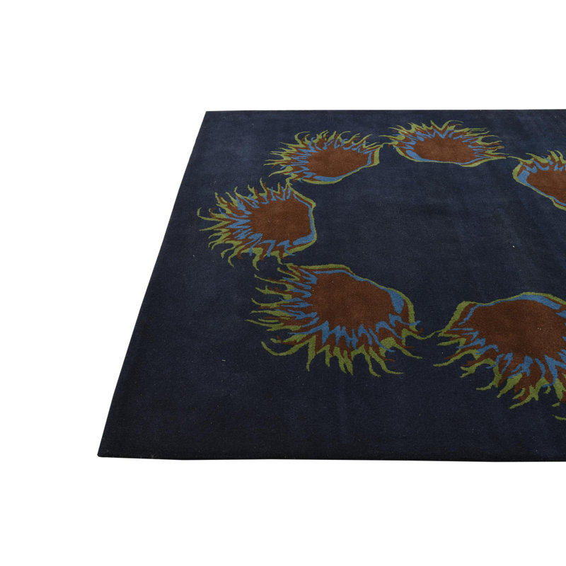Square Otto Navy Blue Rug