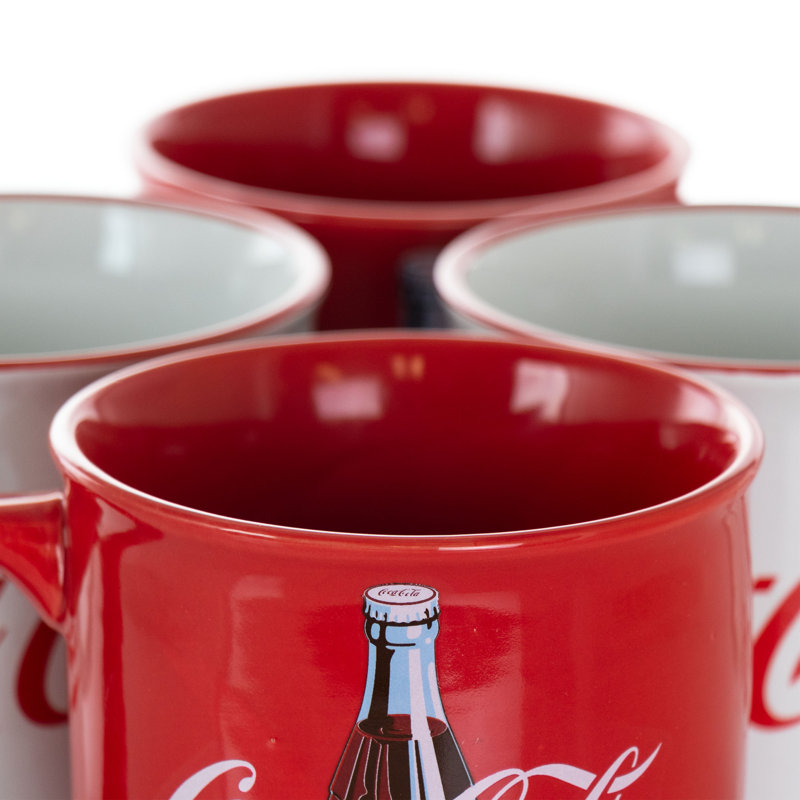 Ensemble de tasses à café 4 pièces Coca Cola