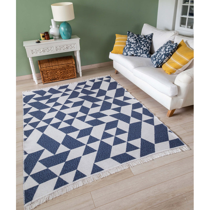 Prickett Cotton Argyle Indoor Rug, Rectangle 2' x 3'4"