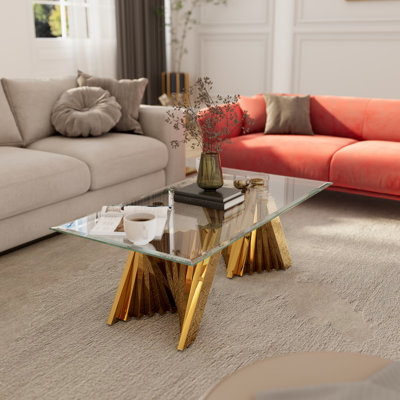 Odenville Glass Top Single Coffee Table