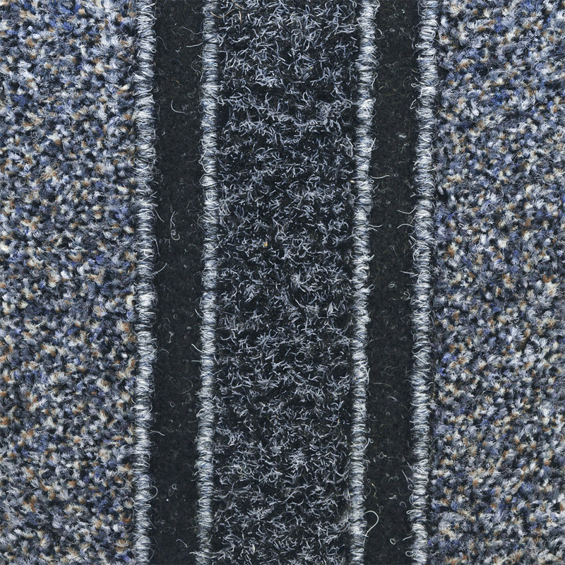 Markowitz Non-Slip Indoor Doormat, Rectangle 90 x 150cm, Black/Grey