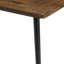 Grenville Solid Wood Top Metal Base Dining Table