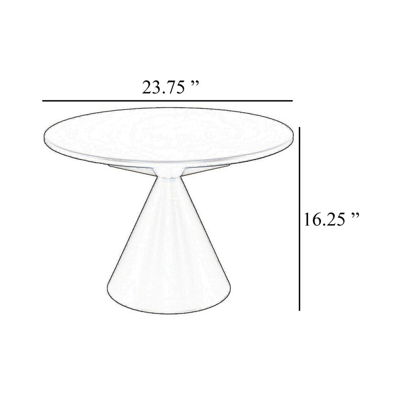 Table basse Eula, Blanc