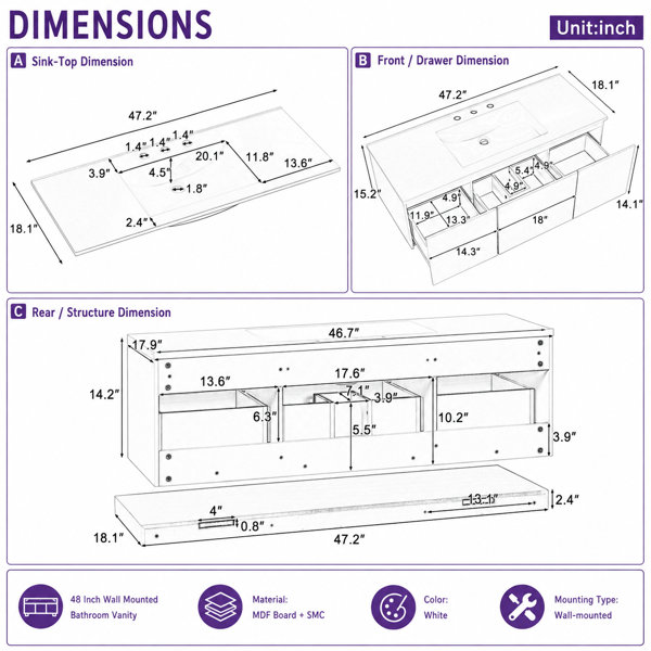 Dimensions du produit