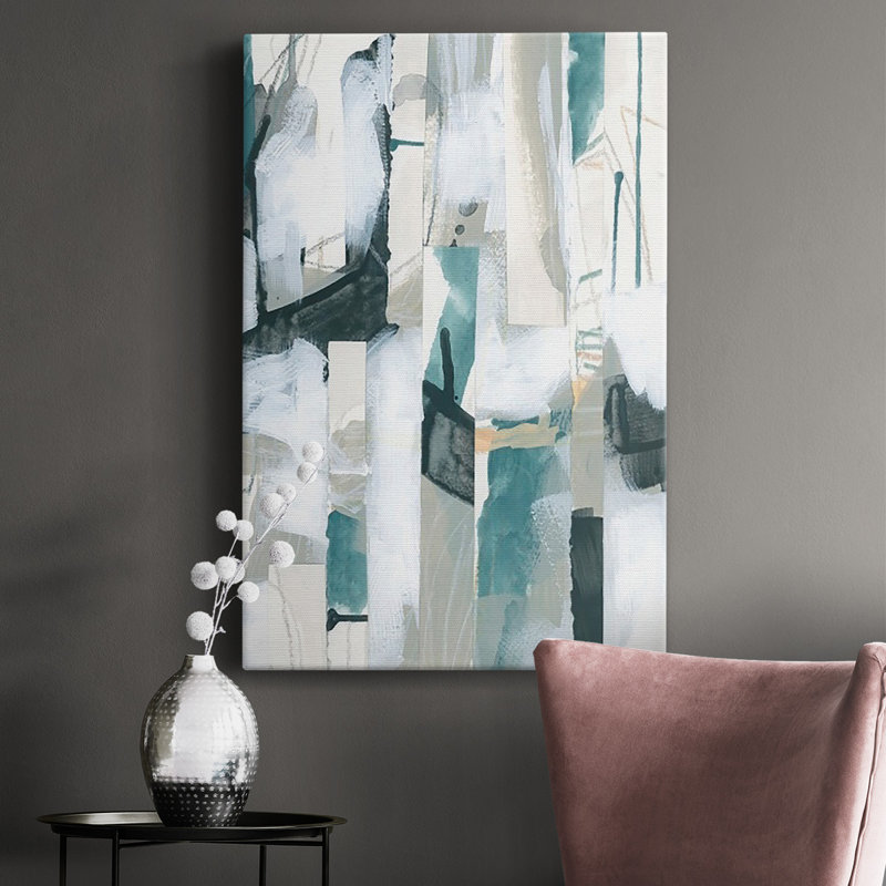 Sea Cavern Strata III - impression sur toile tendue, H 18 po x l 12 po x P 1,5 po