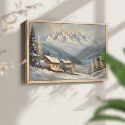 Paysages rétro-CXI - reproduction encadrée