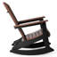 Chaise berçante Benno Adirondack, noire-130678438