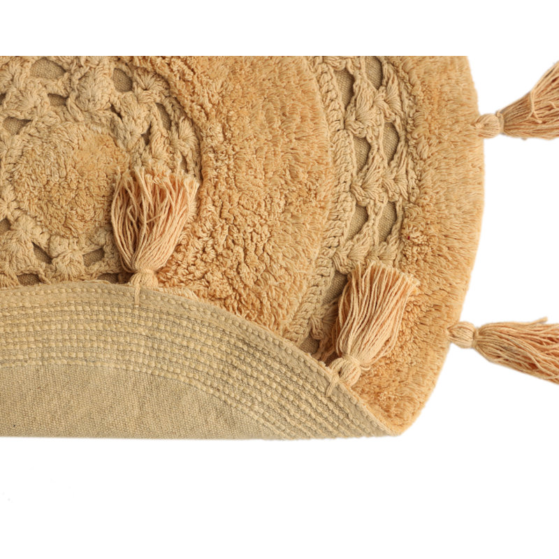 Tapis pour salle de bain Panaite, Beige