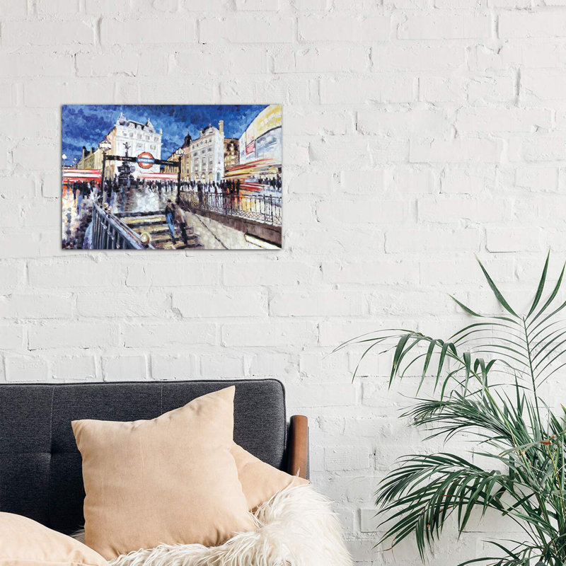 Piccadilly Circus I by Roger - Wrapped Canvas Painting, 66.04 cm H x 45.72 cm W x 1.91 cm D