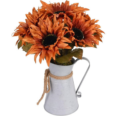Arrangement floral tournesol en pot