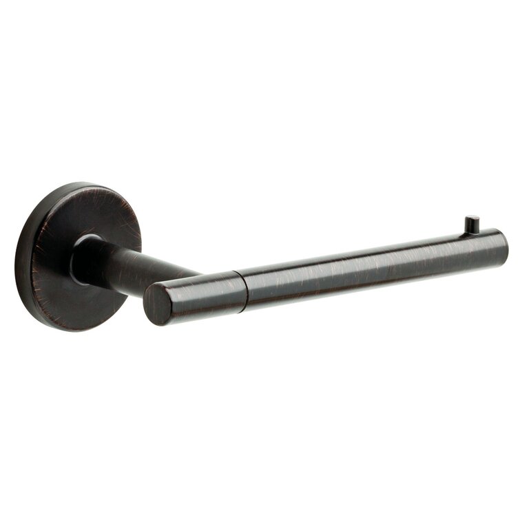 Delta Trinsic Matte Black Wall Mount Single Post Toilet Paper Holder in the Toilet  Paper Holders department at