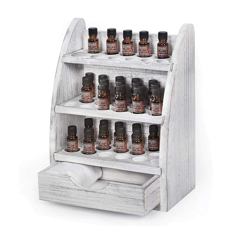 Organisateur de maquillage Lucilio, Blanc délavé