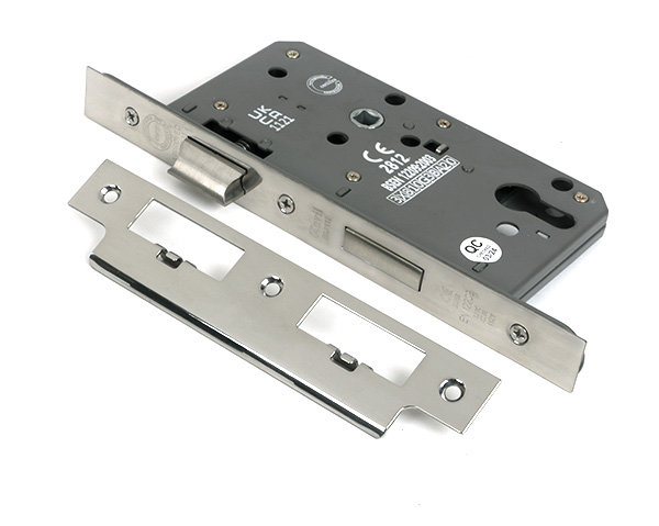 Euro Din Sash Lock, Polished Chrome