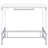 Javyon Rectangular with Plastic / Acrylic and Steel Base Dining Table