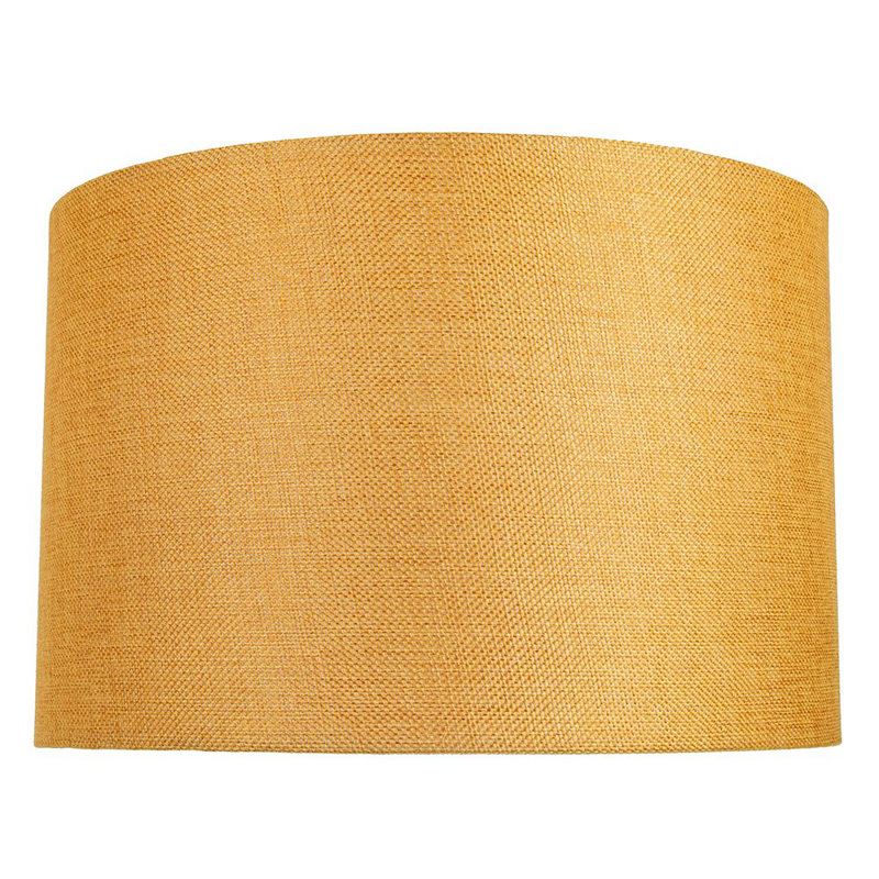 30cm Linen Drum Lamp Shade, Orche, 20cm H x 30cm W x 30cm D