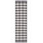 Tapis rayé noir / ivoire Kilim 807-1409756892