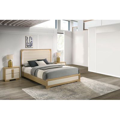 Hodnett Mid-Century Modern Bedroom Set With Led Headboard by Latitude Run