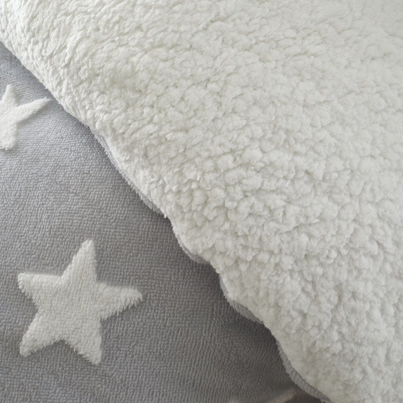 Cosy Up Tufted Fleece  Duvet Cover Set, King Duvet Cover + 2 Standard Pillowcases