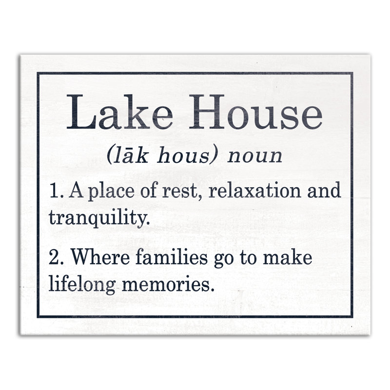 «Lake House», impression sur toile sans cadre
