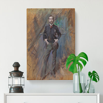 Portrait Of John Singer Sargent by Giovanni Boldini - Wrapped Canvas Painting