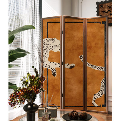 Paravent triple de style français en bois massif pour chambre Qiaoqisha