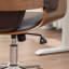Chaise de bureau pivotante en similicuir Ryonie-1992457212