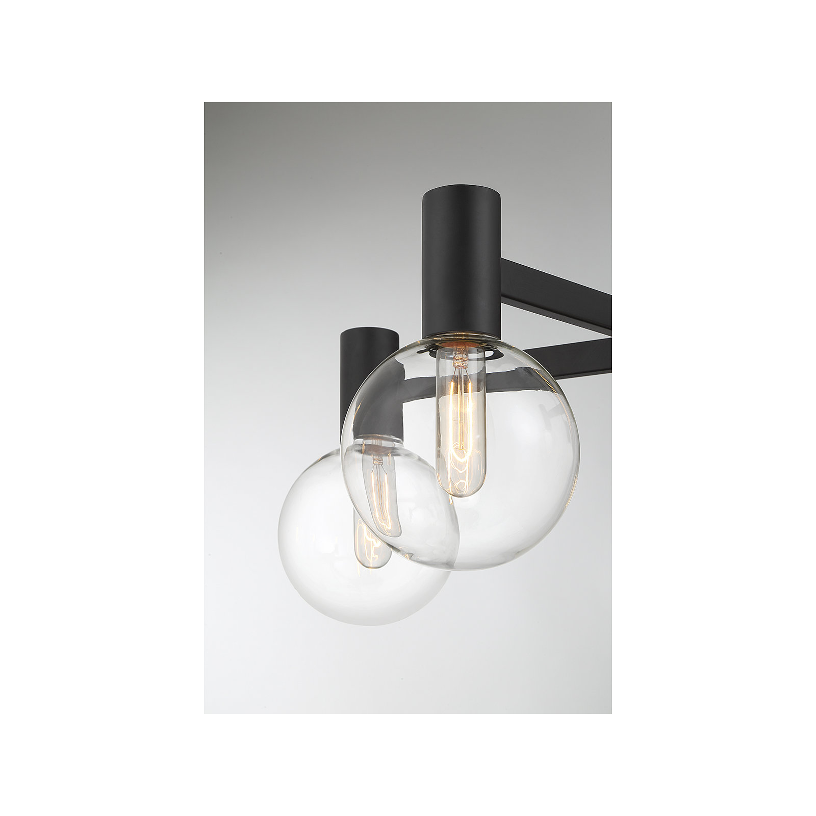Rorem Chandelier, Matte Black, 5 Lights