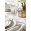 French Perle Groove Dinner Plates, Set Of 4