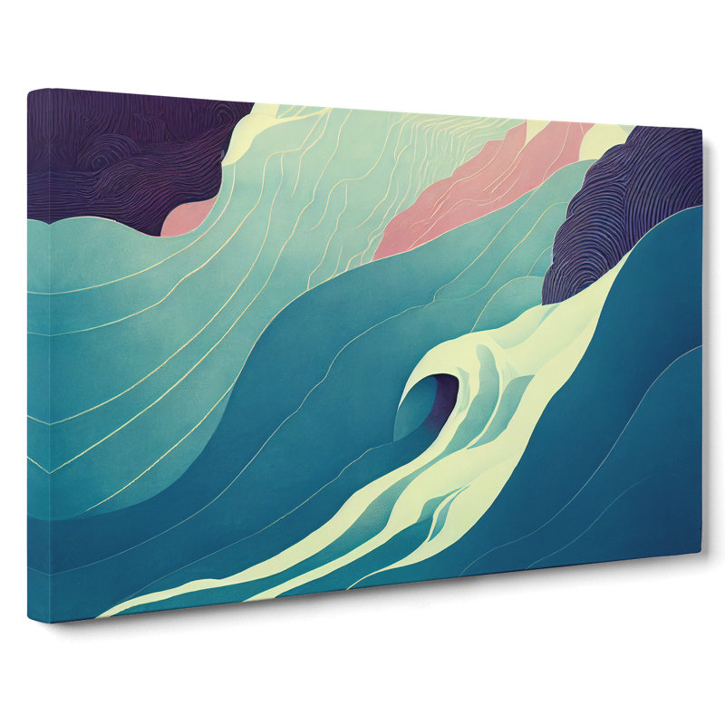 Abstract Waterfall - Wrapped Canvas, 35cm H x 50cm W x 3cm D