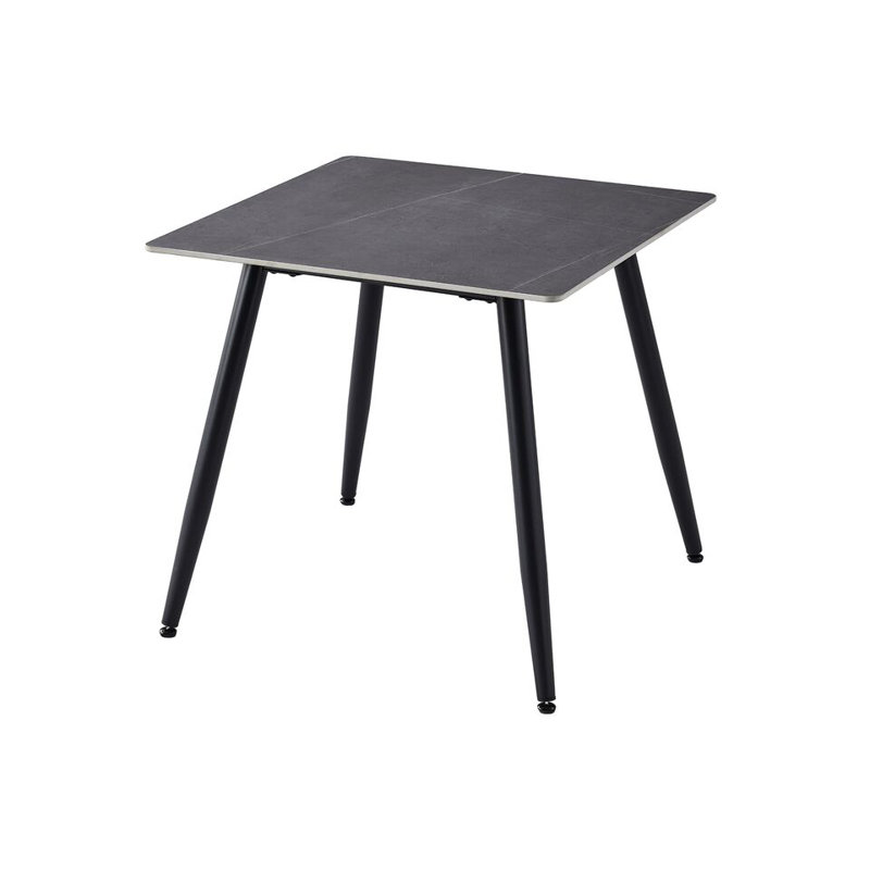 Brusly Solid Wood Dining Table, Armani Grey