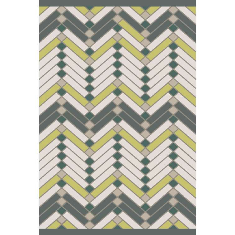 Wellow Cotton Chevron Indoor Rug