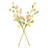 24" Artificial Pastel Easter Egg Spray 2/Bag. Features six pastel Easter eggs on a wired stem.